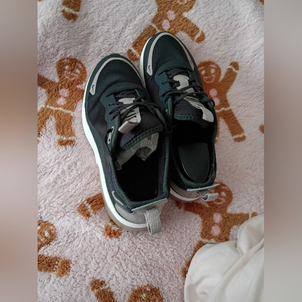 Nike Dark Green and Gray Sneakers